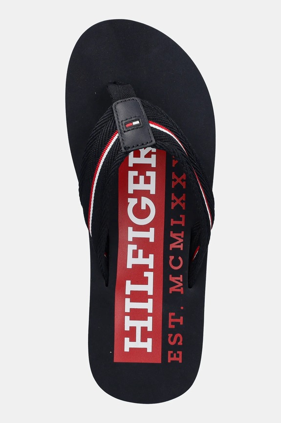 Šľapky Tommy Hilfiger CORPORATE HILFIGER BEACH SANDAL tmavomodrá FM0FM05436