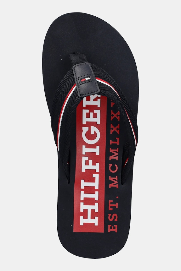 Šľapky Tommy Hilfiger CORPORATE HILFIGER BEACH SANDAL tmavomodrá FM0FM05436