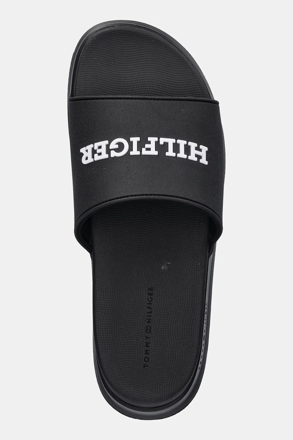 Tommy Hilfiger papuci DUAL DENSITY HILFIGER POOL SLIDE negru FM0FM05430