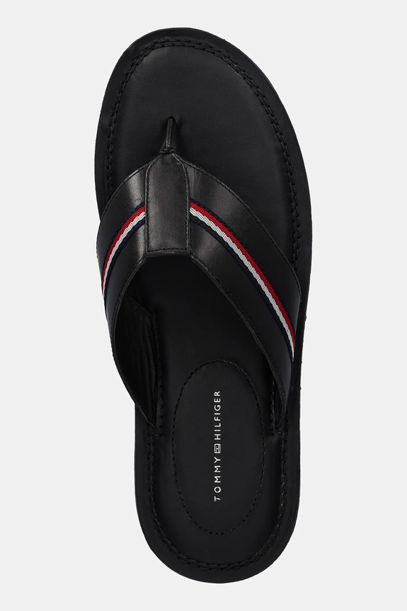 Tommy Hilfiger japonki CORE HILFIGER TOE POST LH SANDAL czarny FM0FM05416