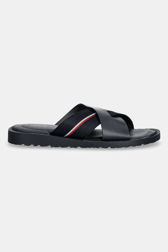Pantofle Tommy Hilfiger CORE HILFIGER LH CRISS C SANDAL FM0FM05415 námořnická modř SS25