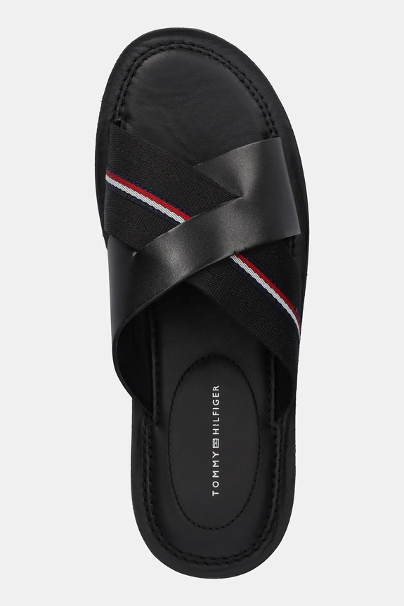 Tommy Hilfiger papucs CORE HILFIGER LH CRISS C SANDAL fekete FM0FM05415