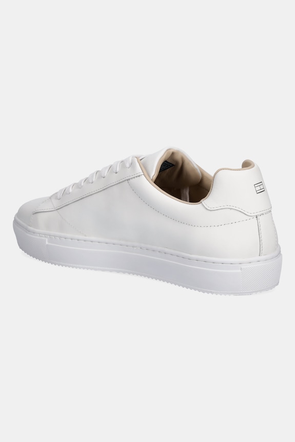Scarpe Tommy Hilfiger sneakers in pelle PREMIUM CUPSOLE LEATHER FM0FM05412 bianco