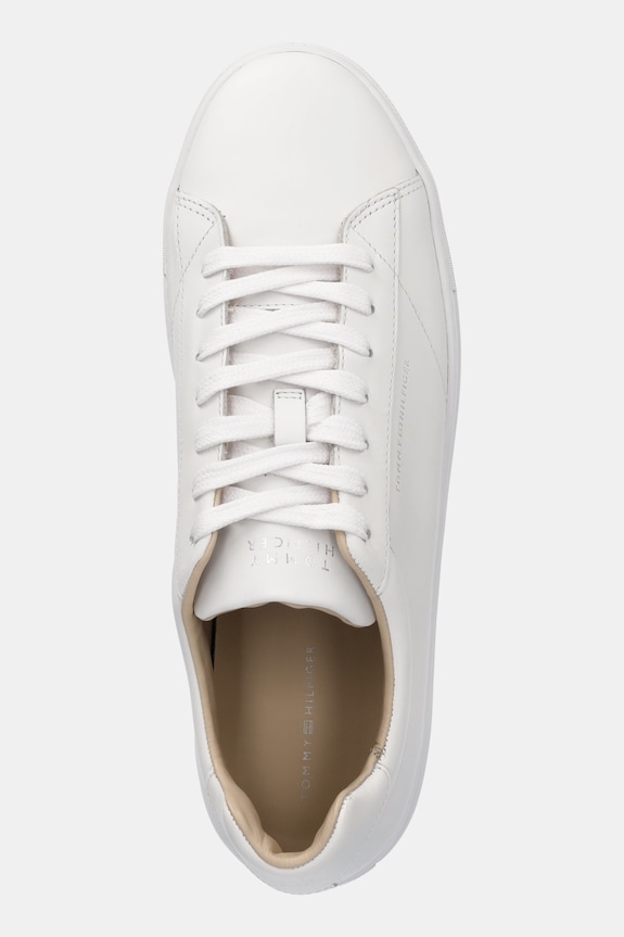 Tommy Hilfiger sneakers in pelle PREMIUM CUPSOLE LEATHER bianco FM0FM05412