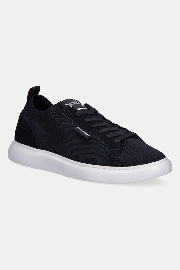Superge Tommy Hilfiger LIGHT CUPSOLE KNIT SEASONAL Prijazno od planeta mornarsko modra FM0FM05403