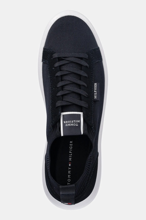 Superge Tommy Hilfiger LIGHT CUPSOLE KNIT SEASONAL mornarsko modra FM0FM05403