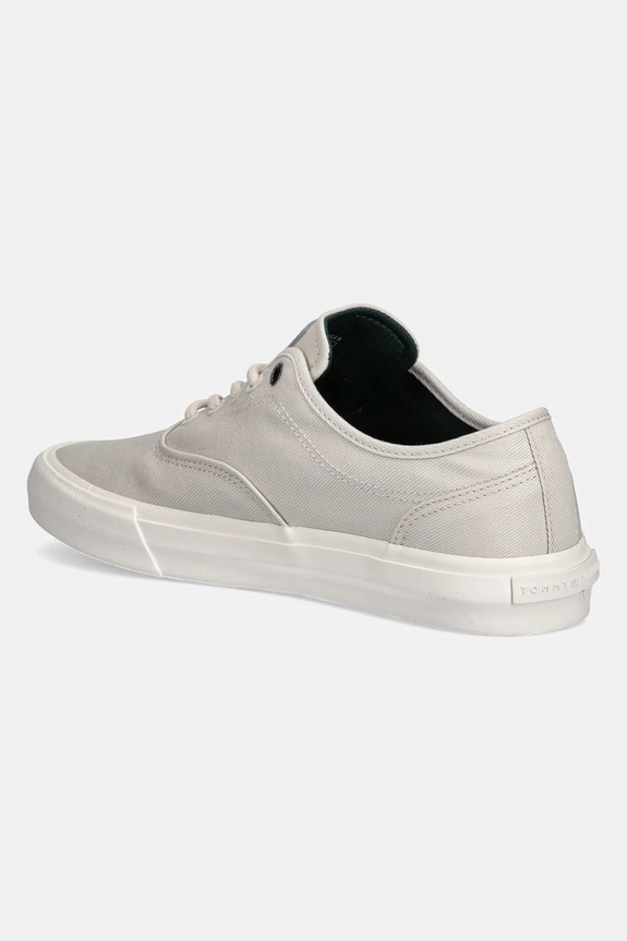 Obutev Teniske Tommy Hilfiger TH HI VULC LOW OXFORD TWILL FM0FM05400 bež