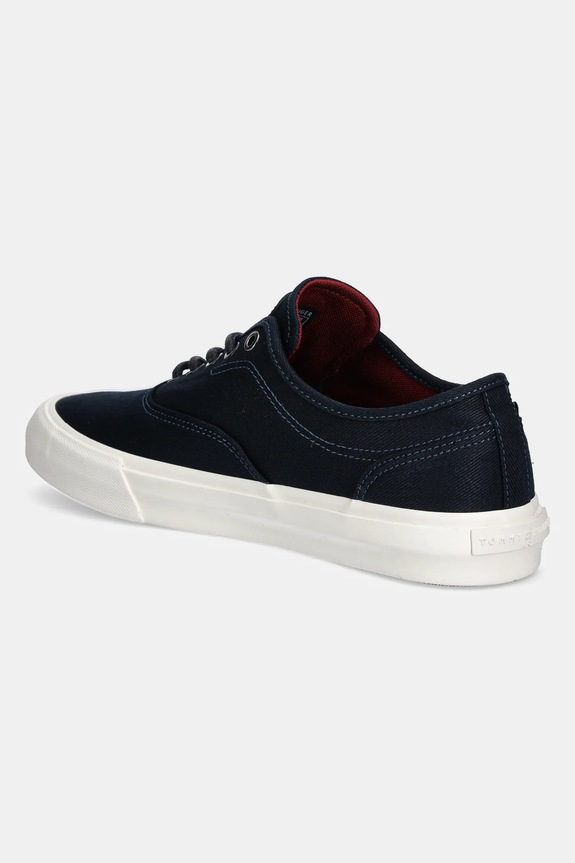 Obuwie Tommy Hilfiger tenisówki TH HI VULC LOW OXFORD TWILL FM0FM05400 granatowy