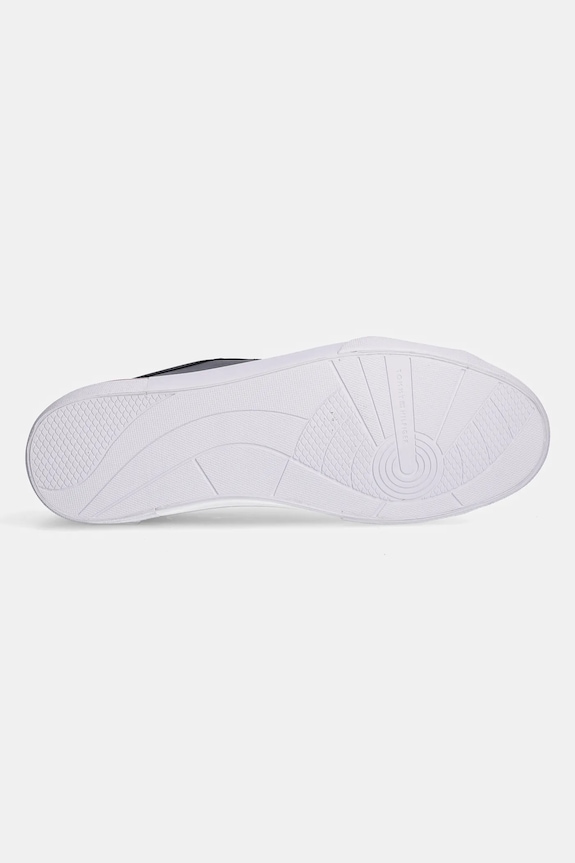 Tommy Hilfiger sneakersy skórzane CORE CORPORATE VULC LEATHER FM0FM05399 granatowy