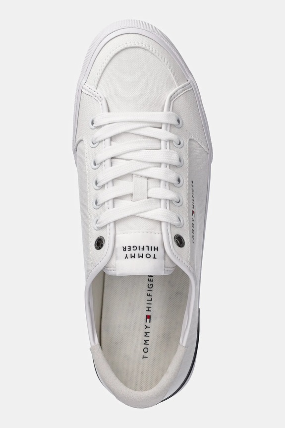 Tommy Hilfiger sneakersy CORE CORPORATE VULC CANVAS biały FM0FM05398