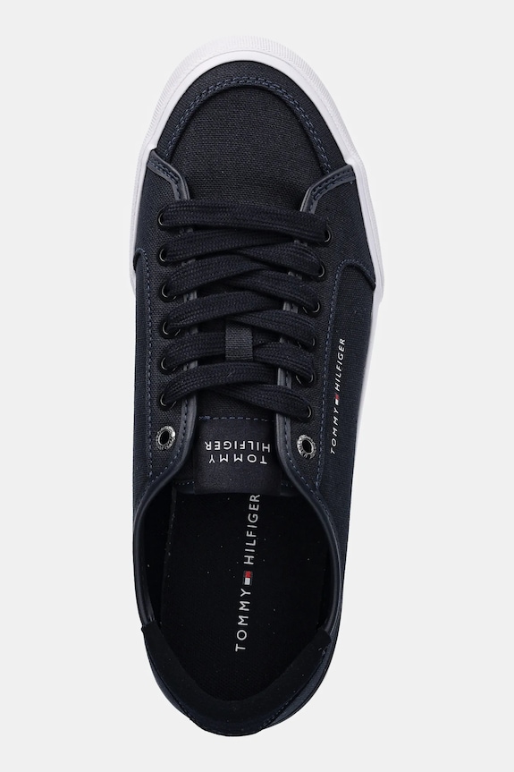Tommy Hilfiger sneakersy CORE CORPORATE VULC CANVAS granatowy FM0FM05398