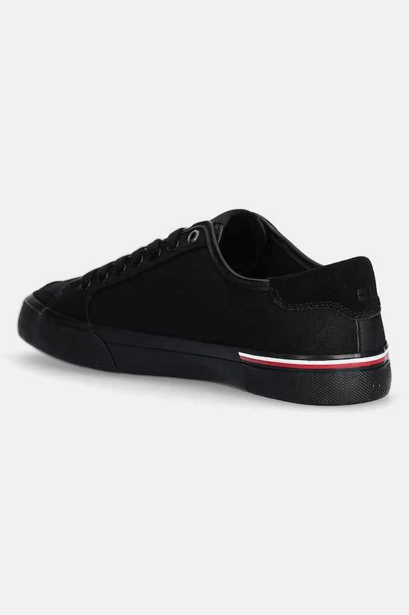 Obuwie Tommy Hilfiger sneakersy CORE CORPORATE VULC CANVAS FM0FM05398 czarny