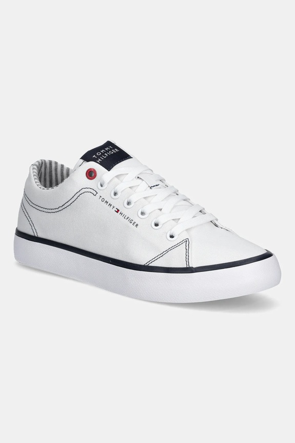 Tommy Hilfiger scarpe da ginnastica TH HI VULC LOW CORE ITHACA bassa bianco FM0FM05397