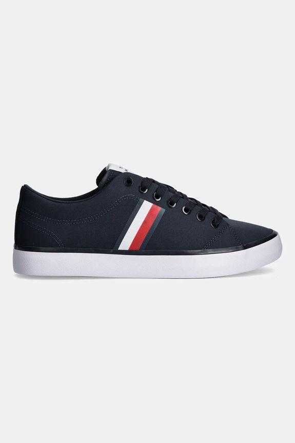 Tenisky Tommy Hilfiger TH HI VULC LOW CORE STRIPES MESH FM0FM05393 námořnická modř SS25