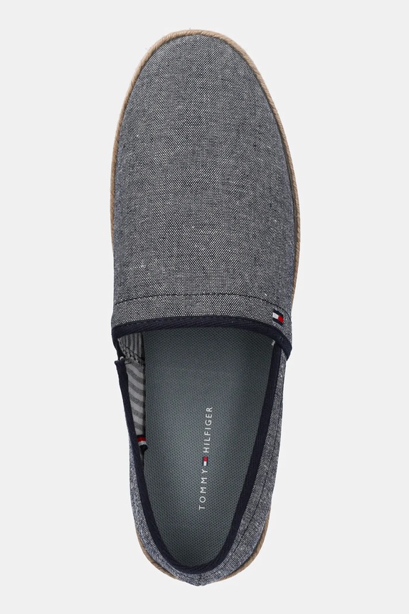 Tommy Hilfiger espadrile HILFIGER CHAMBRAY ESPADRILLE bleumarin FM0FM05391