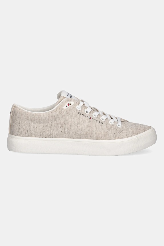 Tenisky Tommy Hilfiger TH HI VULC LOW CORE CHAMBRAY FM0FM05389 béžová SS25