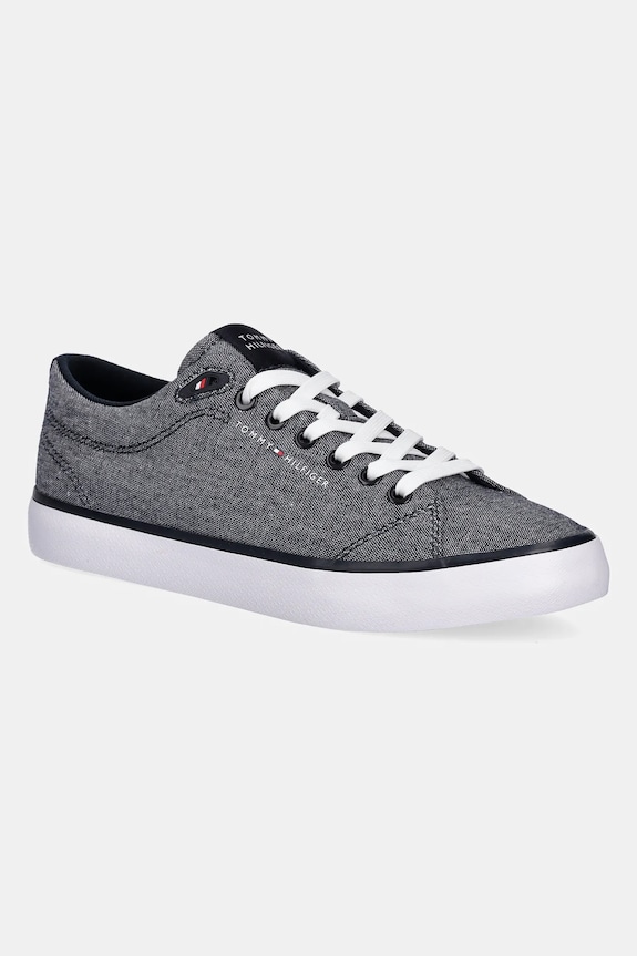 Tenisky Tommy Hilfiger TH HI VULC LOW CORE CHAMBRAY nízký námořnická modř FM0FM05389