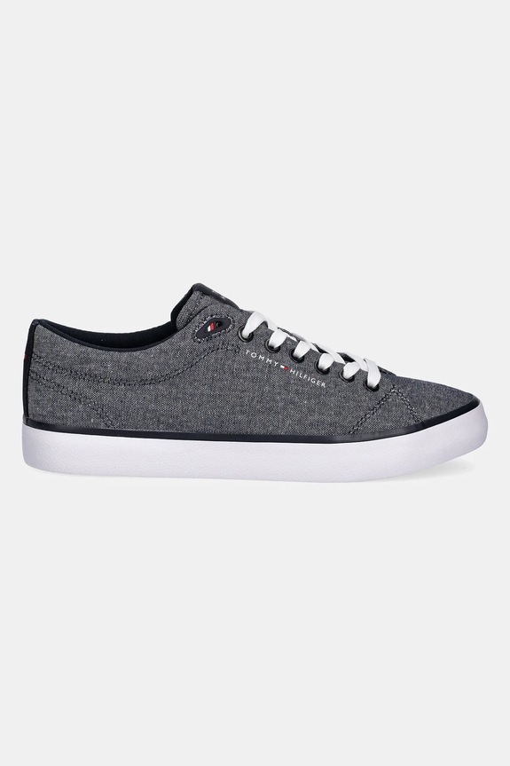 Tenisky Tommy Hilfiger TH HI VULC LOW CORE CHAMBRAY FM0FM05389 námořnická modř SS25
