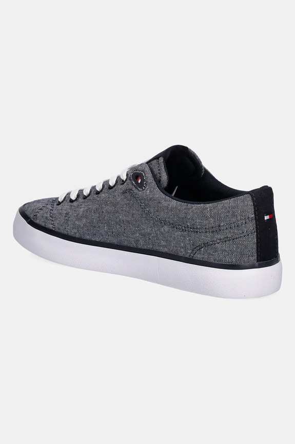 Boty Tenisky Tommy Hilfiger TH HI VULC LOW CORE CHAMBRAY FM0FM05389 námořnická modř