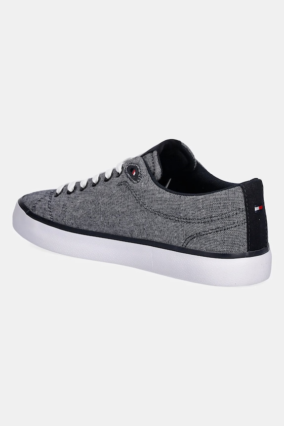 Boty Tenisky Tommy Hilfiger TH HI VULC LOW CORE CHAMBRAY FM0FM05389 námořnická modř