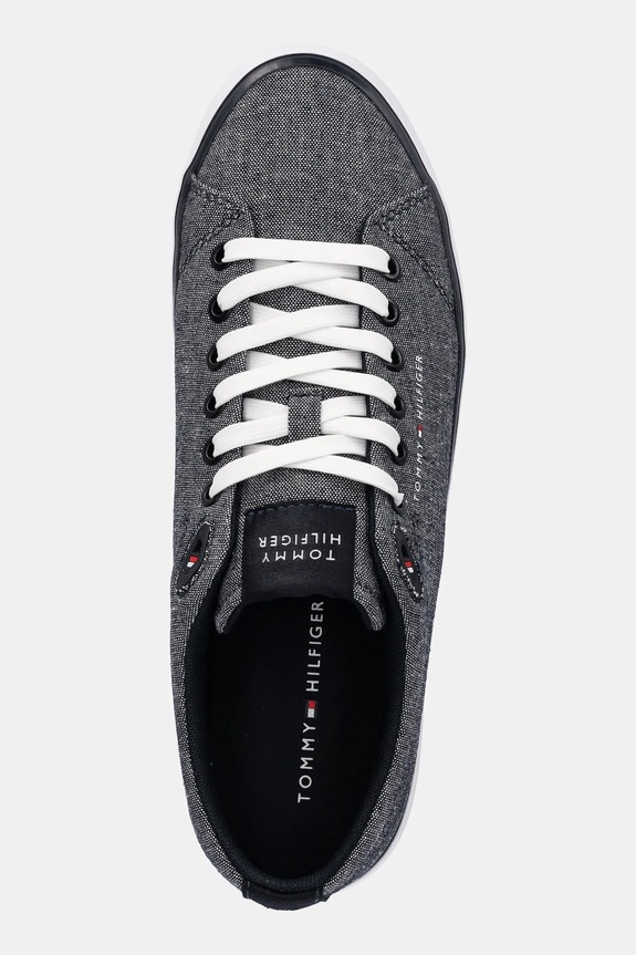 Tenisky Tommy Hilfiger TH HI VULC LOW CORE CHAMBRAY námořnická modř FM0FM05389