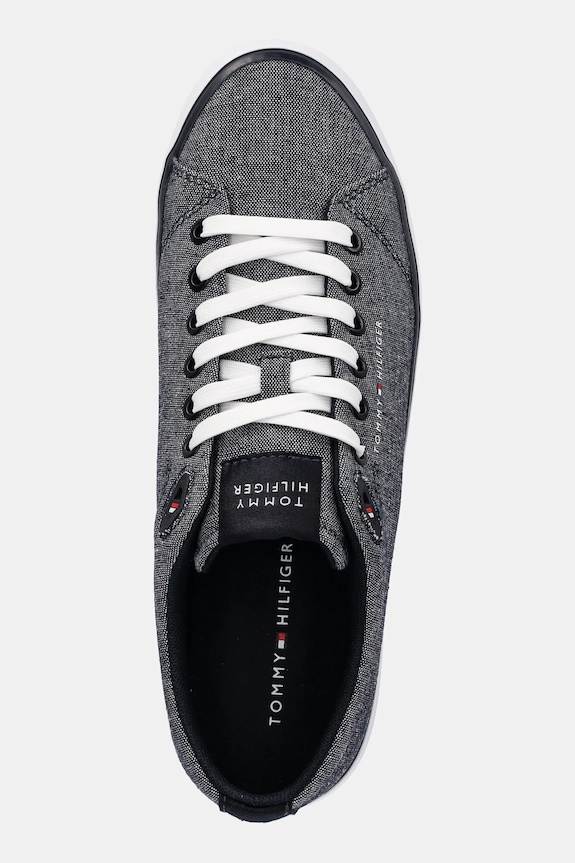 Tenisky Tommy Hilfiger TH HI VULC LOW CORE CHAMBRAY námořnická modř FM0FM05389