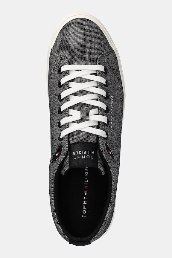 Tommy Hilfiger tenisówki TH HI VULC LOW CORE CHAMBRAY czarny FM0FM05389
