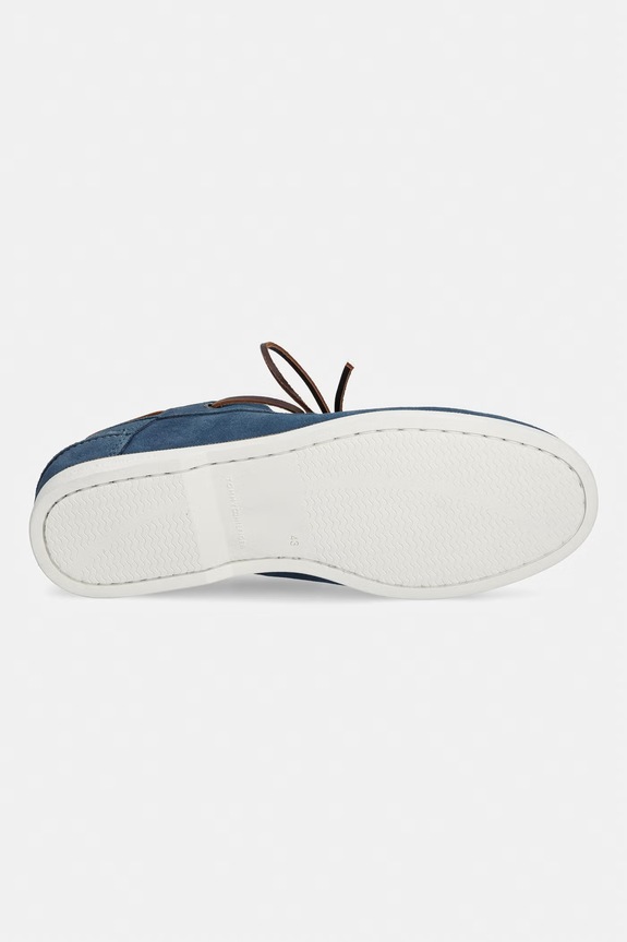 Tommy Hilfiger mocassini da uomo in scamoscio TH BOAT SHOE CORE SUEDE FM0FM05387 blu