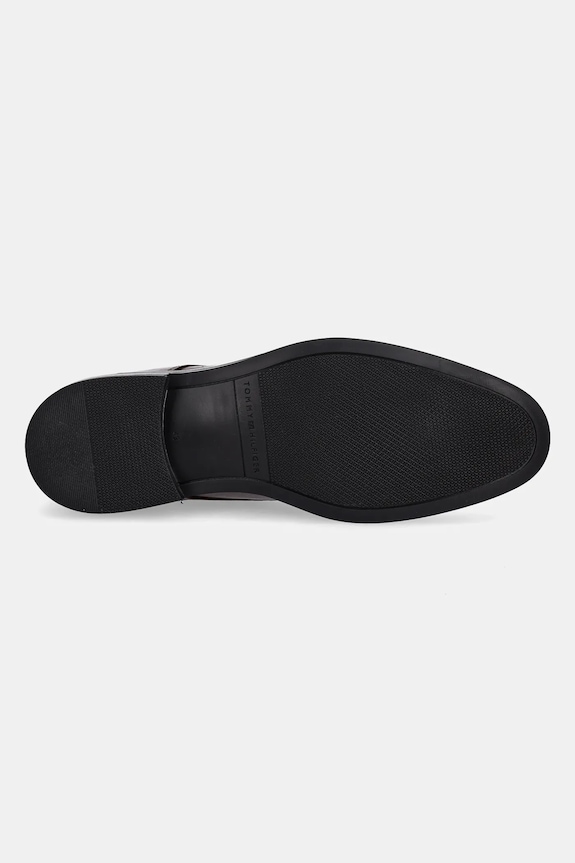 Usnjeni polškornji Tommy Hilfiger CORE HILFIGER LEATHER SHOE FM0FM05375 rjava