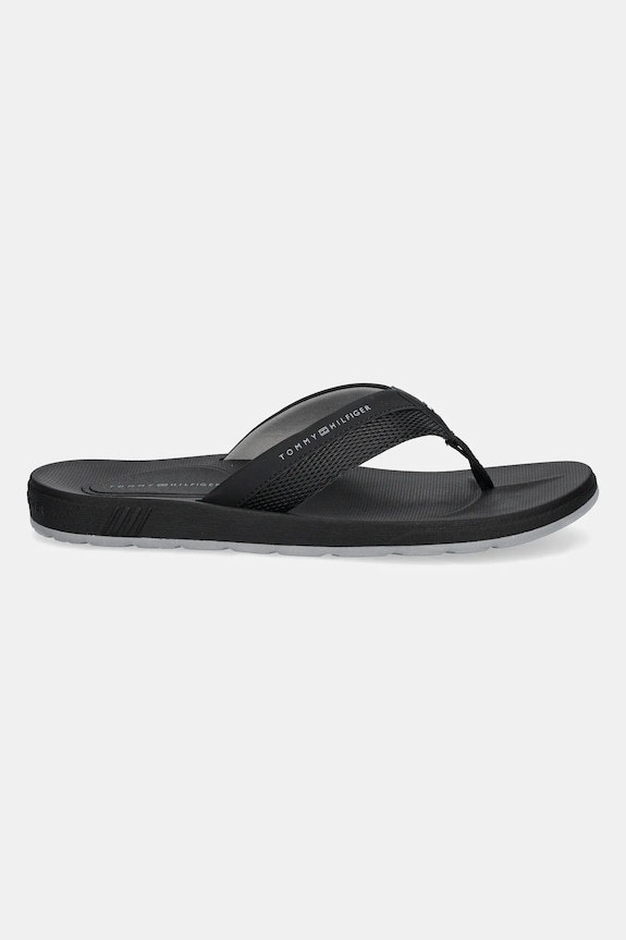 Tommy Hilfiger șlapi MOLDED HILFIGER BEACH SANDAL FM0FM05361 negru SS25