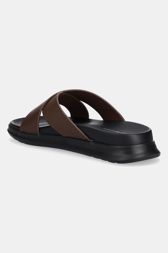 Obuv Kožené šľapky Tommy Hilfiger D DENSITY HILFIGER LTH CC SAND FM0FM05358 hnedá