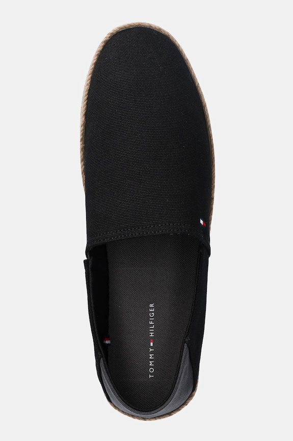 Tommy Hilfiger espadryle HILFIGER ESPADRILLE CORE TEXTILE czarny FM0FM05353