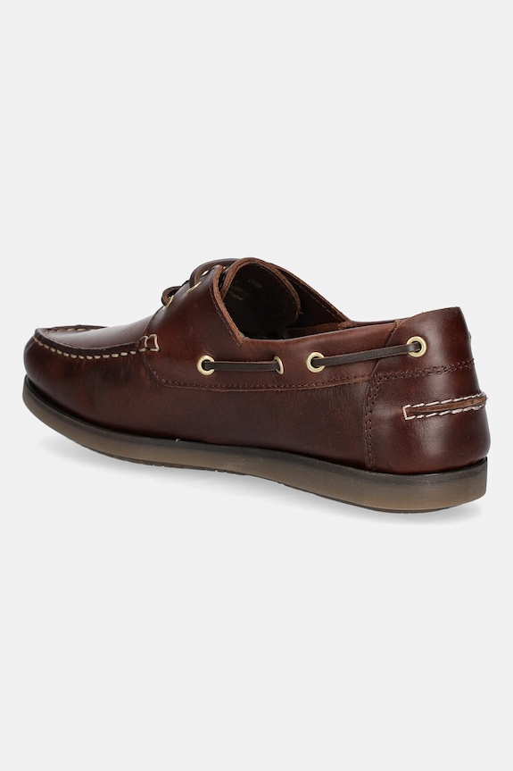 Încălțăminte Barbour pantofi de piele Wake MFO0684BR76 maro