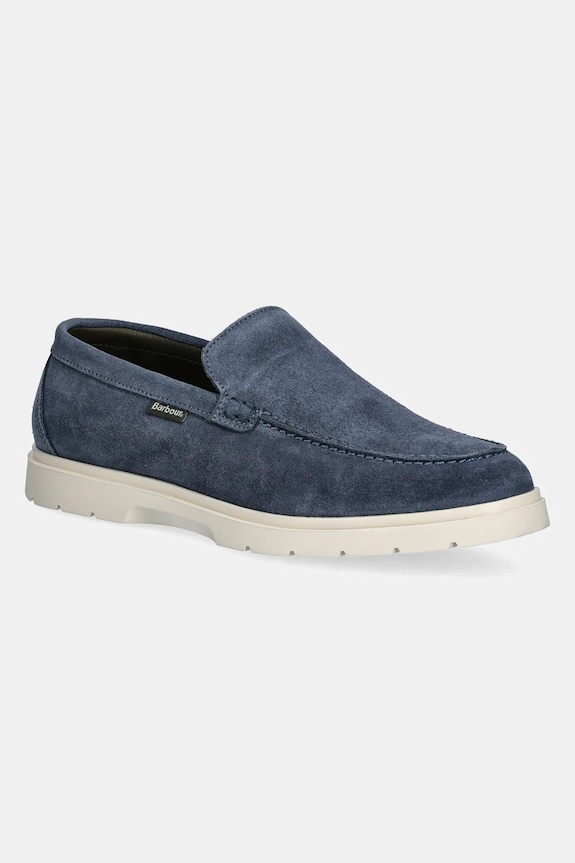 Barbour mokasyny zamszowe Carty skóra zamszowa granatowy MFO0797BL72