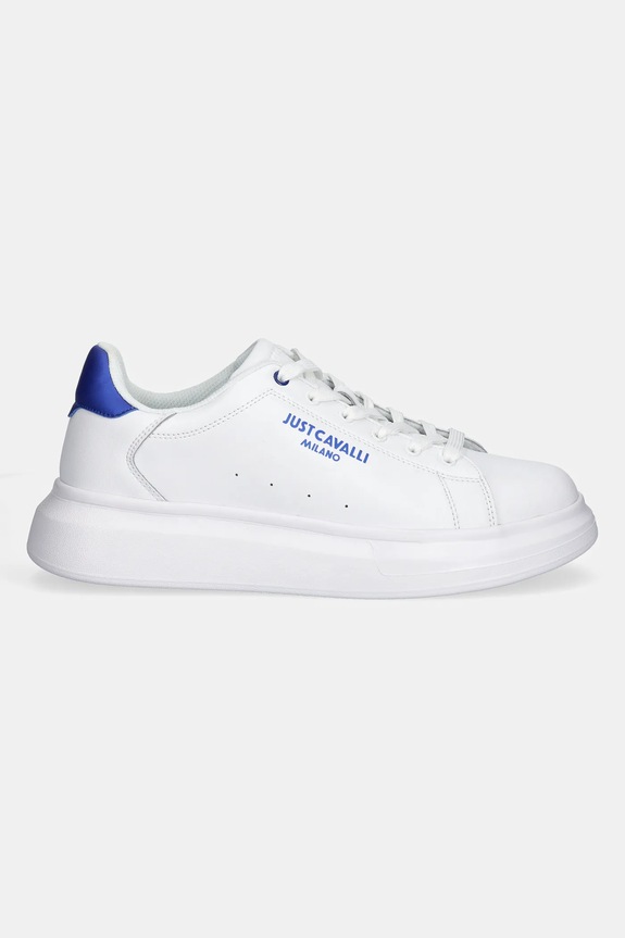 Just Cavalli sneakersy skórzane 78QA3SBFZPA96003 biały SS25