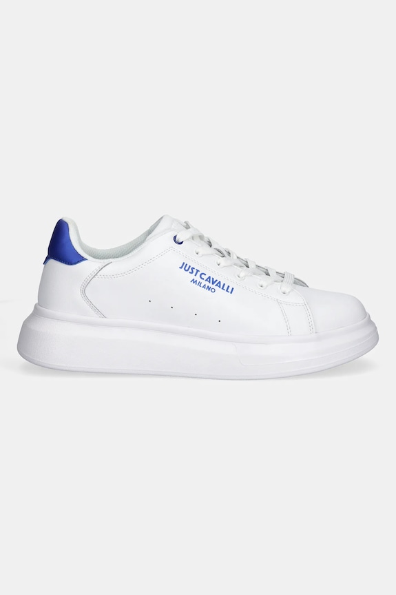 Just Cavalli sneakersy skórzane 78QA3SBFZPA96003 biały SS25