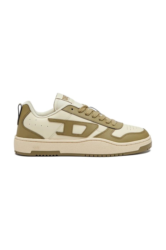 Diesel sneakersy skórzane S-Ukiyo V2 Low niska beżowy Y03363.P5576.HA708