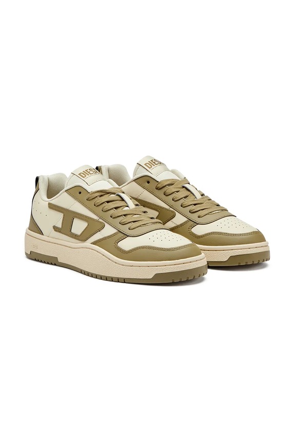 Diesel sneakersy skórzane S-Ukiyo V2 Low Y03363.P5576.HA708 beżowy SS25