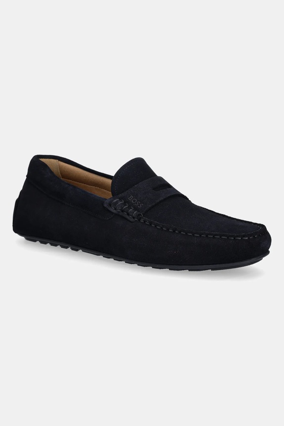 BOSS mocasini din piele intoarsa Noel piele întoarsă bleumarin 50541750.401