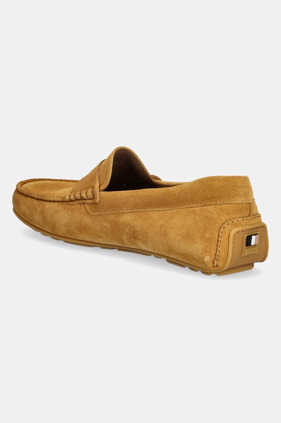 Scarpe BOSS mocassini in camoscio Noel 50541750.701 giallo