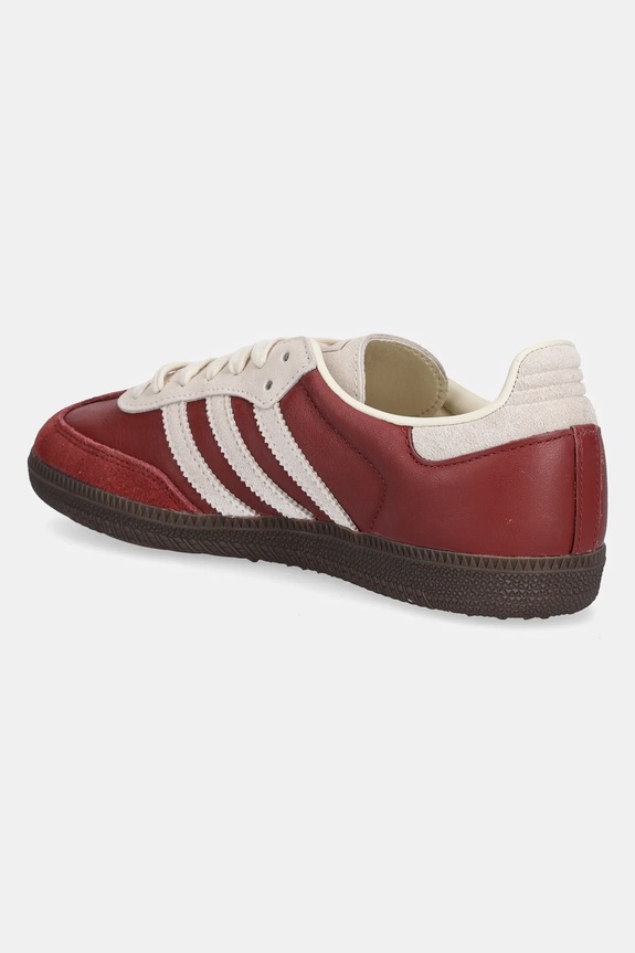 Obuwie adidas Originals sneakersy skórzane Samba OG JI3216 bordowy