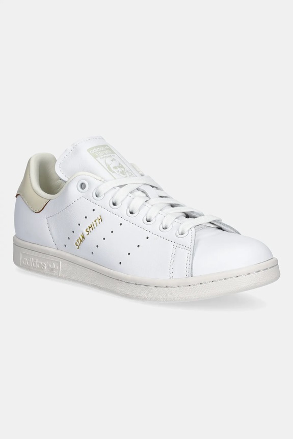 adidas Originals sneakers din piele Stan Smith mic de statură alb JH7428