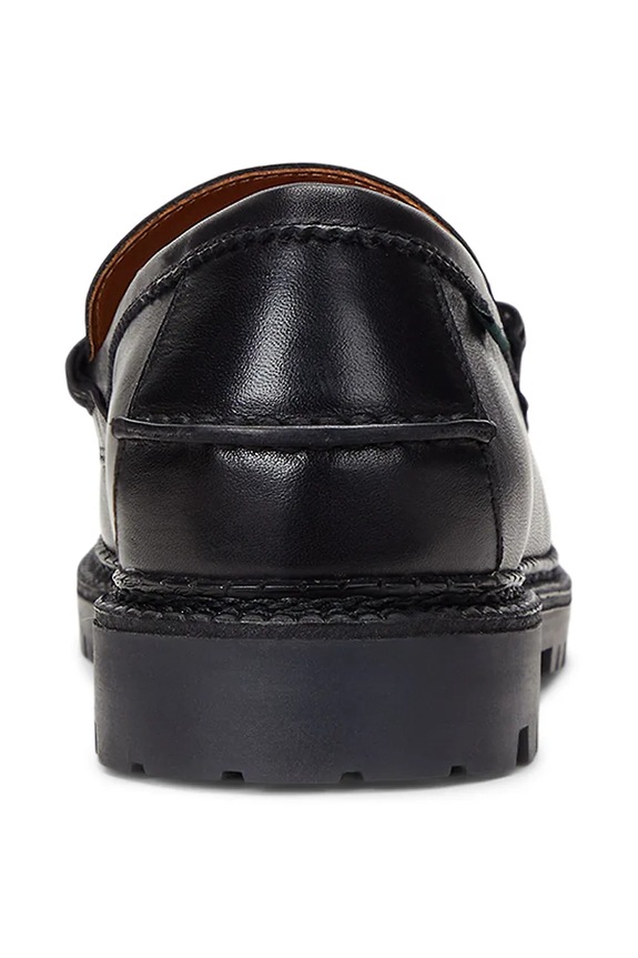 Shoes Polo Ralph Lauren leather loafers Jett Penny 803961420001.001 black