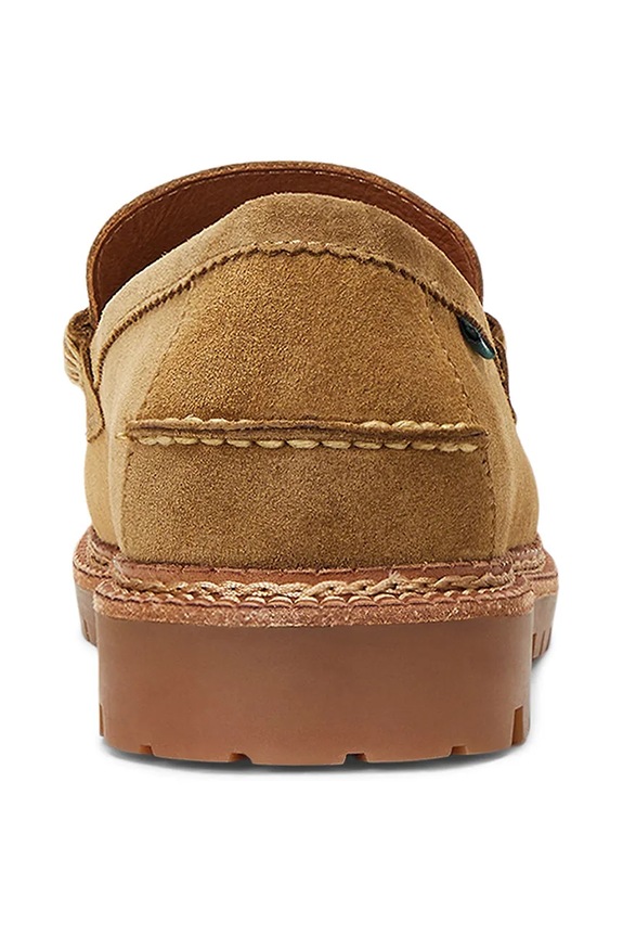 Scarpe Polo Ralph Lauren mocassini in camoscio Jett Penny 803961421002.270 beige