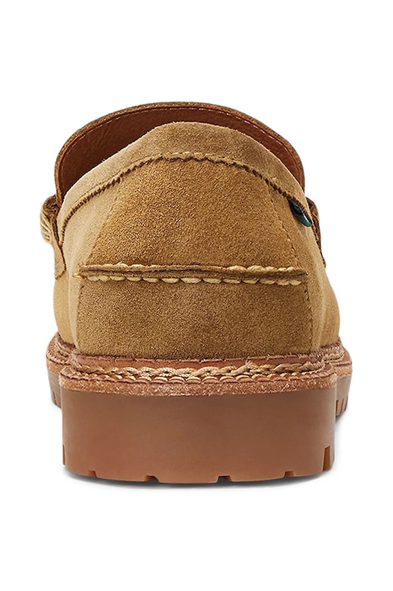 Scarpe Polo Ralph Lauren mocassini in camoscio Jett Penny 803961421002.270 beige