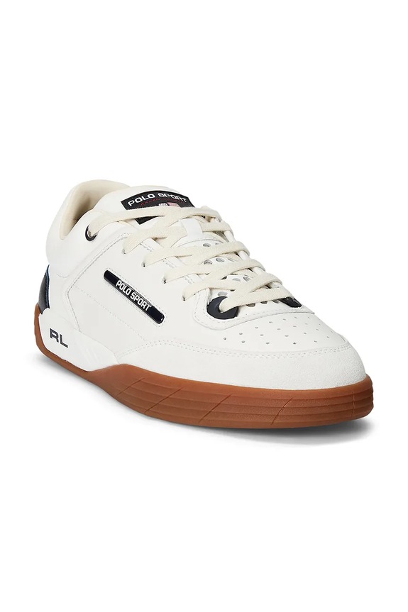 Kožené tenisky Polo Ralph Lauren Ps 150 809961160001.100 biela SS25