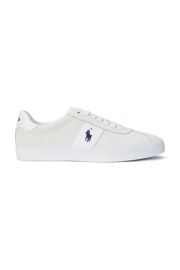 Polo Ralph Lauren leather sneakers Court Vlc suede white 816961260001.001