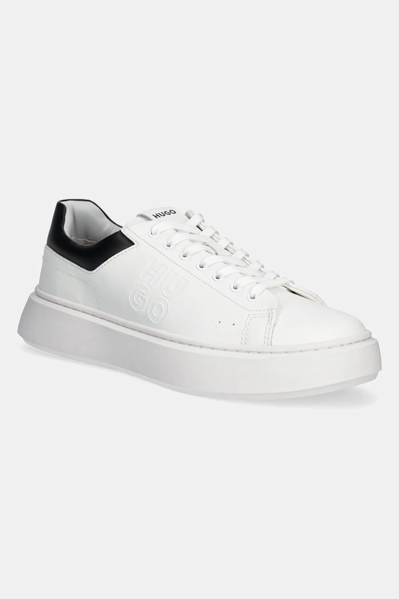 HUGO sneakersy Allen imitacja skóry licowej biały 50543867.100