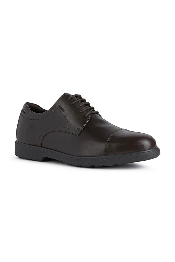 Kožené polobotky Geox U SPHERICA EC11 A U25EFA.00043.C6009 hnědá SS25