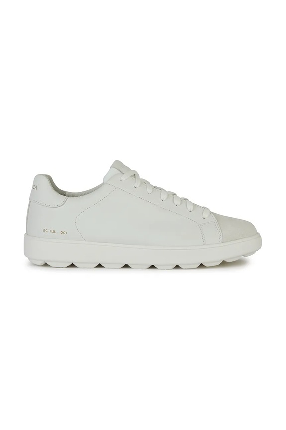 Geox sneakersy skórzane U SPHERICA ECUB-1 C tekstylny biały U45GPC.08522.C1352